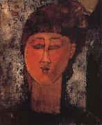 Amedeo Modigliani Girl with Braids china oil painting reproduction